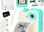Gyermek azonnali fényképezőgép hőnyomtatóval és 32 GB kártyával