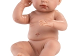 Llorens New Born kislány – élethű baba teljes vinil testtel, 43 cm