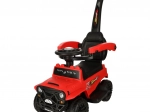 Járóka és tolható terepjáró hanggal és fényekkel, piros