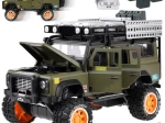 Fém terepjáró hanggal és LED fényekkel