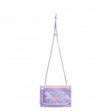 Baagl nyakba akasztható pénztárca Mazlícik – lila textil pénztárca zsinórral