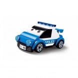 Sluban felhúzható rendőrautó szemekkel