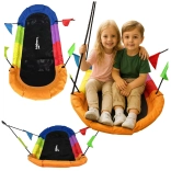 Kerti hinta gólyafészek téglalap alakú színes 167 x 75 cm