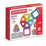 MAGFORMERS Rainbow mágneses kockák, 30 darab