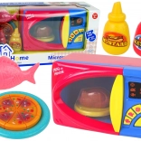Gyermek mikrohullámú sütő tartozékokkal elemekkel