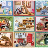 Mókusos Puzzle Otthon COBBLE HILL 1000 Darab