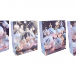 Karácsonyi ajándéktáska M 26 × 32 × 10 cm