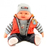 Nagy baba – kisfiú – narancssárga mellény