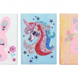 Emlékkönyv 80 üres oldallal 15x21 cm Különböző színekben