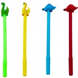 Dínós golyóstoll Kupak Fekete betét Mix Piros zöld 0,5 mm