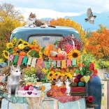 Puzzle Őszi furgon 500 darabos COBBLE HILL