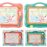 Gyerek mágneses rajztábla tollal és pecsétekkel