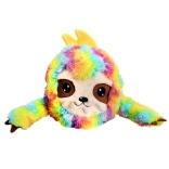 Plüss kerek állatka szivárvány mintával 30 cm