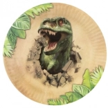 Dínós papírtányérok 22,5 cm, 6 db