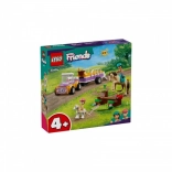LEGO FRIENDS ló- és póniszállító utánfutó – építőkészlet 4+