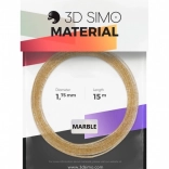 marble filament pro 3D tollakhoz és 3D nyomtatáshoz – arany, 1,75 mm, 15 m