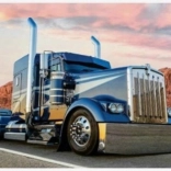 Gyémánt festés Kék teherautó 30x40 cm