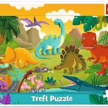Dinoszaurusz Puzzle Gyerekeknek 15 Darabos