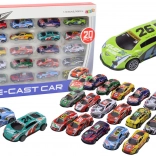 Versenyautó Készlet 1:64 - 20 db