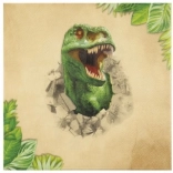 Dínós mintás papírszalvéta, 12 db