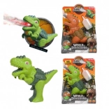 dínós gőzfegyver fénnyel és hanggal, műanyag 13 × 16 cm