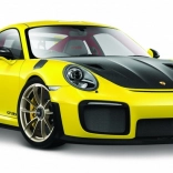 Fém modell Porsche 911 GT2 RS sárga 1:24