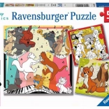 Ravensburger puzzle Disney Classics: állatkák jókedvben 3×49 darab