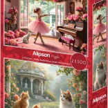 Alipson puzzle Kis balerina és romantikus kert 2×500 darab