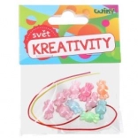 Színes gyöngyök zsinórral