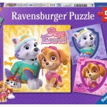 Ravensburger puzzle Mancs őrjárat – Skye és Everest 3×49 darab