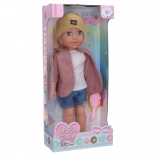 35 cm-es baba fésűvel