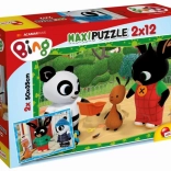 Puzzle maxi Bing 2 x 12 darabos