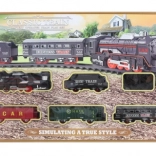 Elemekkel működő vasútkészlet gyerekeknek