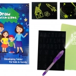 Varázstabletta fényrajzolásra, grafika és betűk