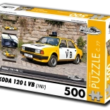 Retro-autók puzzle Škoda 120 L VB (1987) – 500 darab