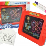 Varázslatos világító tábla sablonokkal és filctollakkal