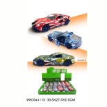 Fém sportautó Animals nyitható ajtókkal és lendkerekes meghajtással