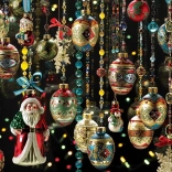 Puzzle Karácsonyi díszek 1000 darab COBBLE HILL