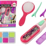 Hajszínező készlet krétákkal és hajvasalóval