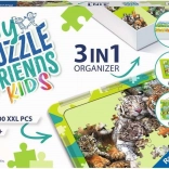 My Puzzle Friends Kids 3 az 1-ben puzzle készlet - zöld
