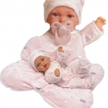 Realista baba újszülött mozgásfunkcióval és puha testtel 27 cm