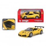 Bburago 1:24 Ferrari 488 Challenge fém modell – sárga