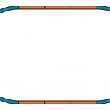 Piko aljzat az A sínkészlethez – alap H0 ovál