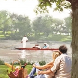 Puzzle Piknik a folyónál 1000 darab