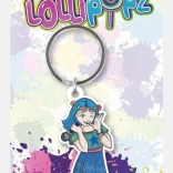 LOLLIPOPZ gumi kulcstartó – kék