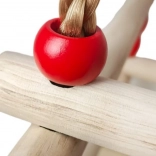 Gyerek fa hinta korláttal