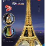 3D puzzle Eiffel-torony Éjjel