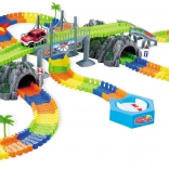 Flexi versenypálya két alagúttal és 2 autóval