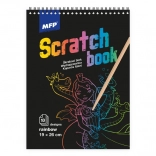 Kapargatós képes blok szivárványos 26x19 cm