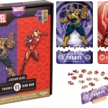 Puzzle párbaj MARVEL Avengers: Thanos vs Vasember 2×70 darab